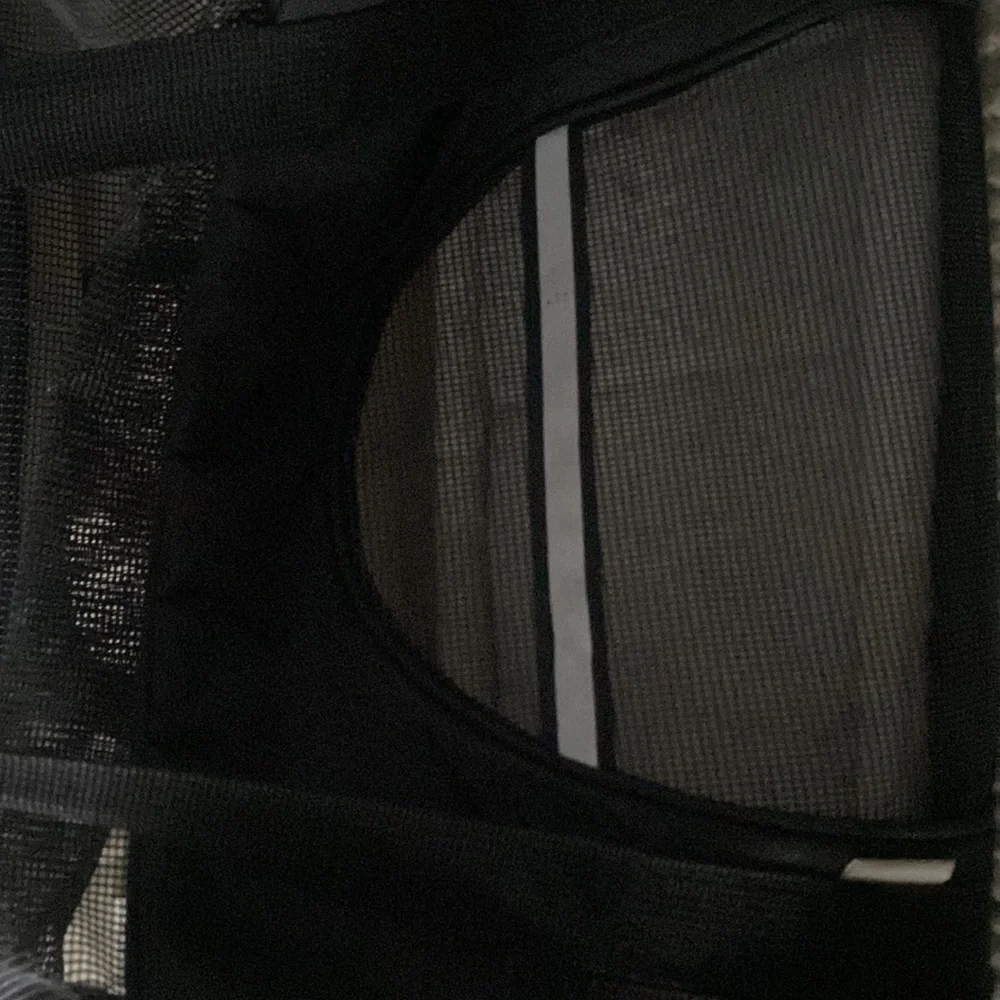 Large Pet Dog Cat Carrier Airline Small Black Bag Travel Soft Mesh Window animal